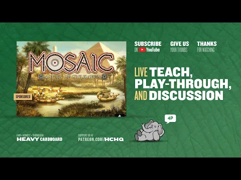 Mosaic: A Story of Civilization - 4p Teaching & Play-through by Heavy Cardboard