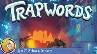 Trapwords — game overview at SPIEL '18