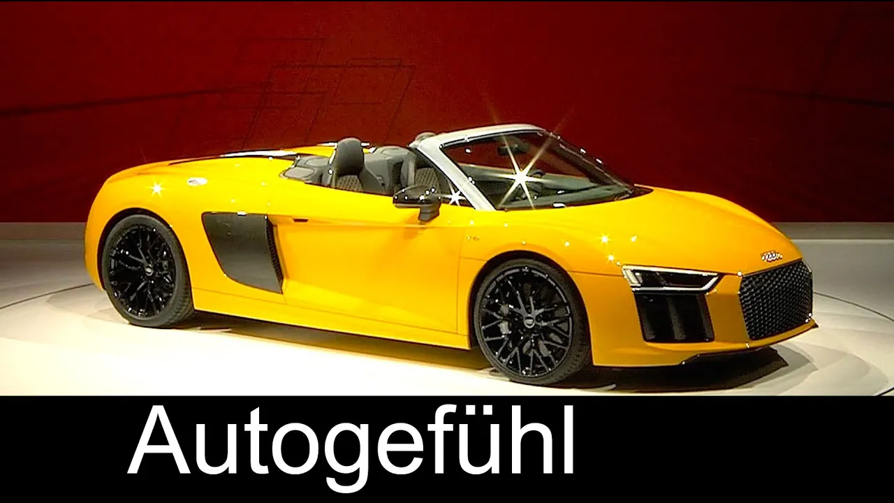 All-new Audi R8 Spyder Premiere presentation at New York Auto Show