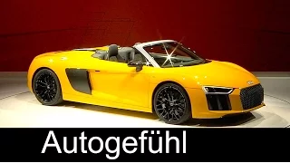 All-new Audi R8 Spyder Premiere presentation at New York Auto Show