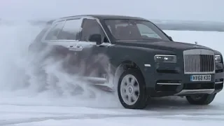2019 Rolls-Royce Cullinan Test Drive! Drifting It On A Frozen Lake!