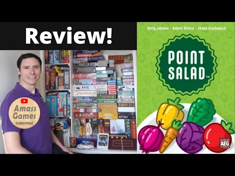 Point Salad board game review unboxing teaser trailer preview overview AmassGames AEG #gametok #bgg