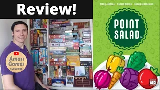 Point Salad board game review unboxing teaser trailer preview overview AmassGames AEG #gametok #bgg