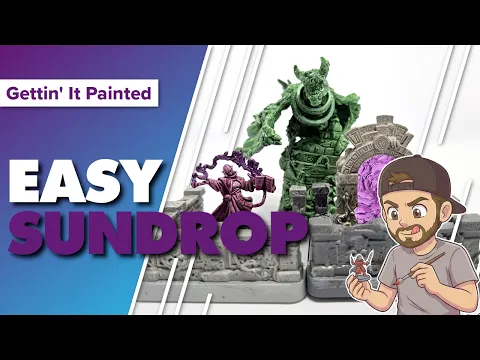 Quick and Easy Sundrop Painting Technique | Painting Labyrinth Minis and Terrain