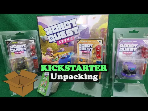Robot Quest Arena - Kickstarter Unpacking