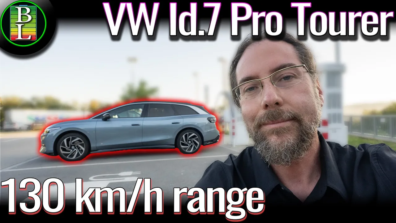 VW Id.7 Pro Tourer - 130 km/h range test 100-6%