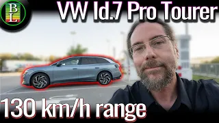 VW Id.7 Pro Tourer - 130 km/h range test 100-6%