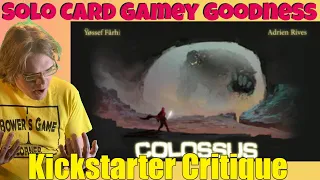COLOSSUS by Alone Editions - Kickstarter Critique Review