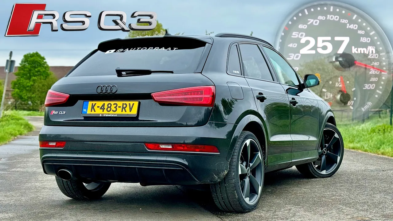 AUDI RSQ3 REVIEW on NATIONAL KIA TOP SPEED DAY & CRAZY AUDI DRIVER!