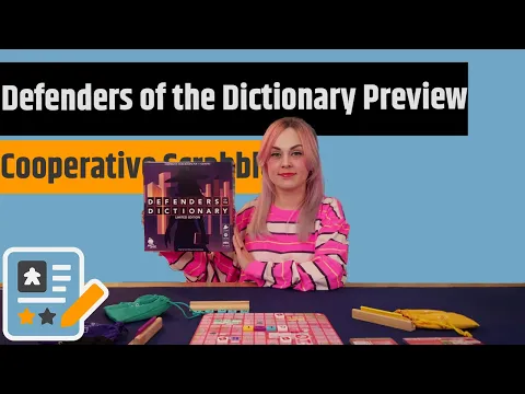 Defenders of the Dictionary Preview - Cooperative Scrabble...Against the Master Villain!