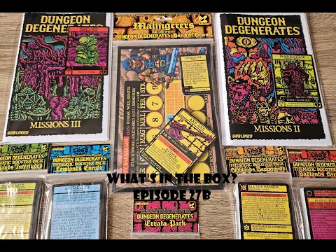 What's In the box? Ep27b - Expansions for Dungeon Degenerates from 5th Edition Kickstarter Unboxing