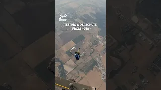 Testing A Parachute From 1958! 😳 #parachute #extreme #skydiving