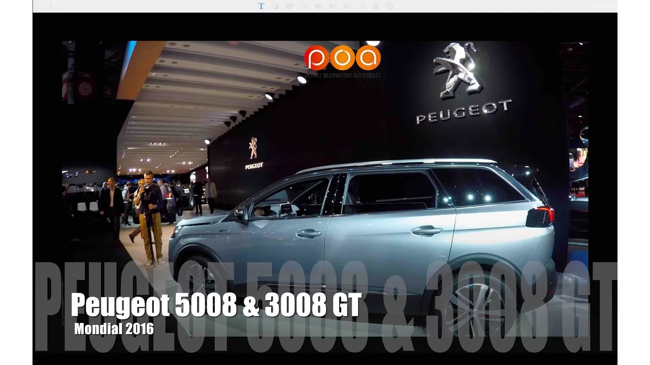 Nouveau Peugeot 5008 2016 et Nouveau Peugeot 3008 GT - Mondial de l'Automobile 2016 2/20