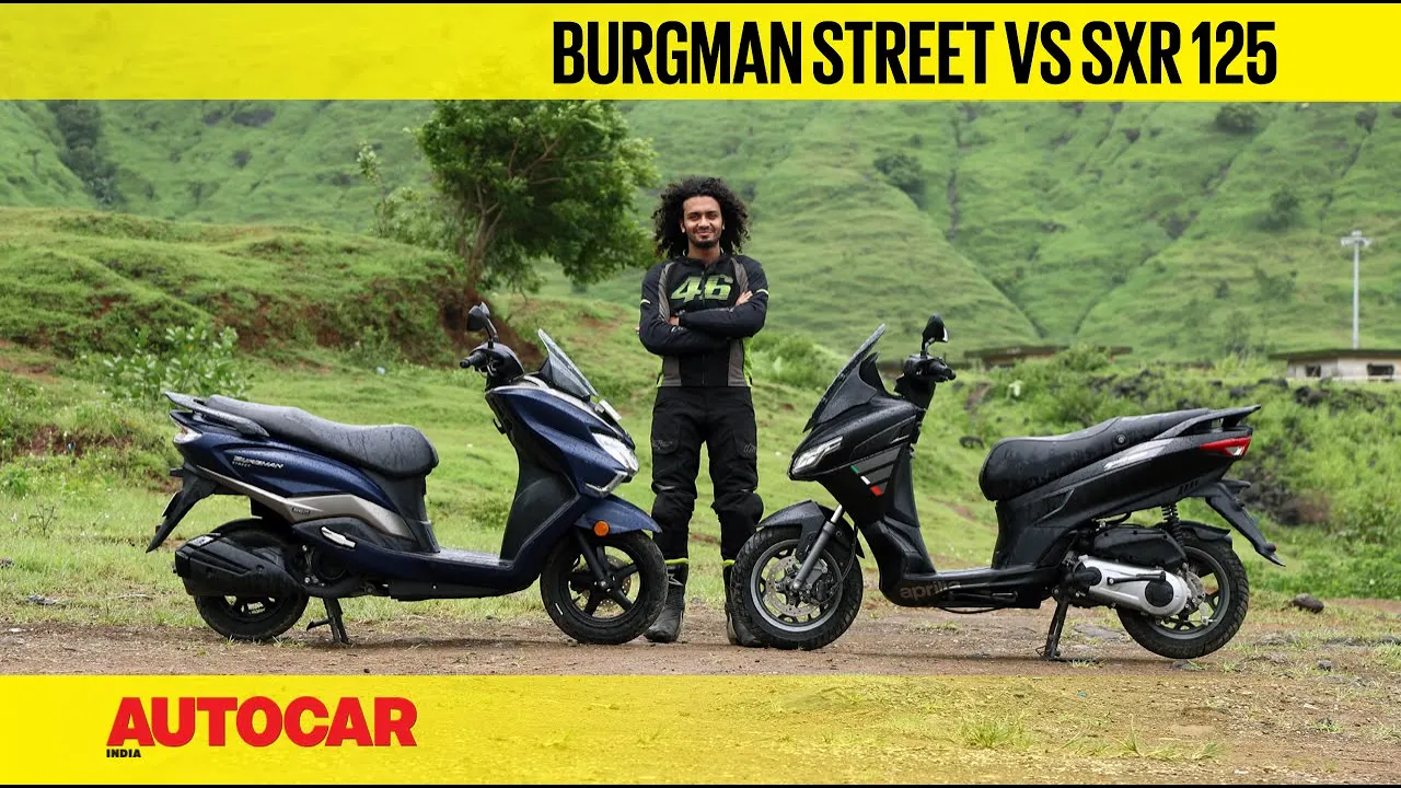 Suzuki Burgman Street vs Aprilia SXR 125 - Maxi-style scooters face-off | Comparison | Autocar India