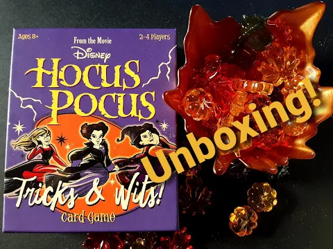 FUNKO's Disney Hocus Pocus Tricks and Wits Card Game Unboxing!