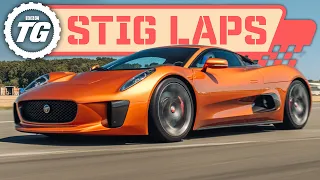 £3m Bond Villain Jag C-X75 vs TG Test Track! | Stig Laps