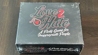 Love 2 Hate: A Party Game for Inappropriate People (Green Ronin) - Unbox & Quick Look