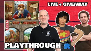 Hansa Teutonica: Big Box - LIVE Playthrough Board Game & Giveaway Worldwide