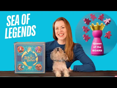 Sea of Legends Solo Boardgame Playthrough - Queen of the Board