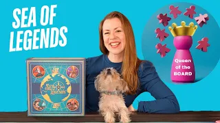 Sea of Legends Solo Boardgame Playthrough - Queen of the Board