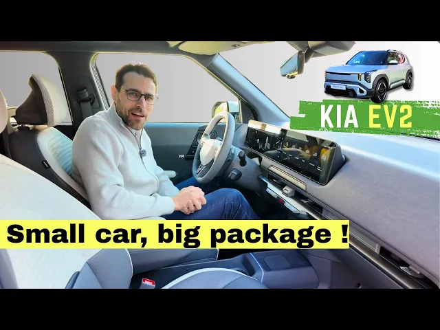 Interior details of the 2026 Kia EV2