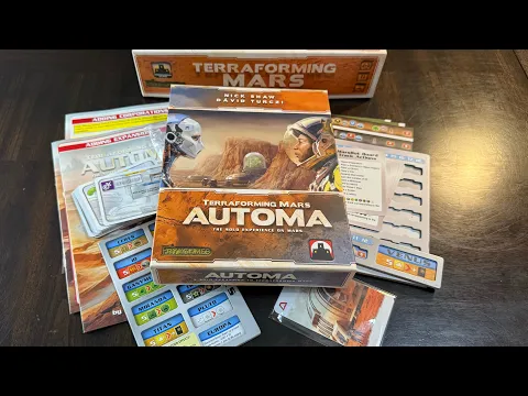 Terraforming Mars: Automa (Fryxgames/Stronghold) - Unbox & Continuing Expansion Creep Explanation