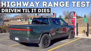 The 2025 Rivian R1T Tri-motor Max Pack Does Its Best With All Terrain Tires! 70-MPH Range Test