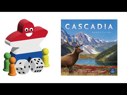 a solo game of Cascadia