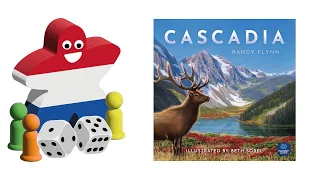 a solo game of Cascadia