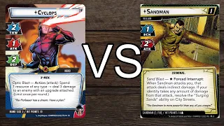 Cyclops vs. Sandman - Marvel Champions X-Men