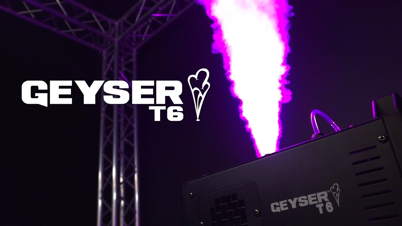 Product video thumbnail for Chauvet Geyser T6 Pyrotechnic FX Style Fog Machine