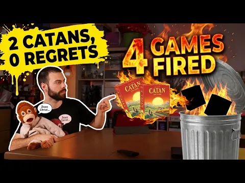 4 Games FIRED | Culling Catan twice, The Crew & Cash n' Guns