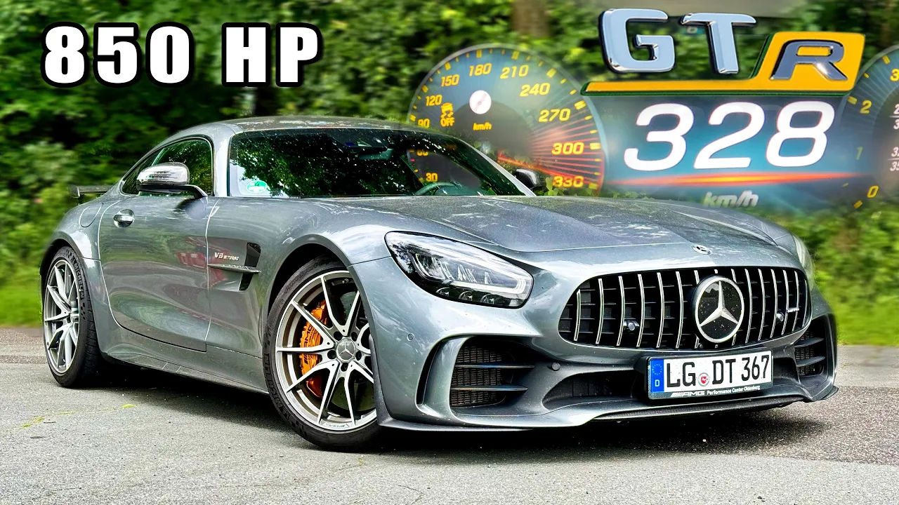 850HP AMG GTR // 328KMH REVIEW on AUTOBAHN
