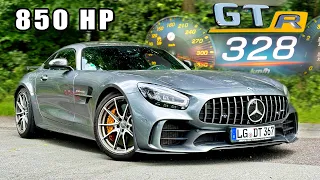 850HP AMG GTR // 328KMH REVIEW on AUTOBAHN
