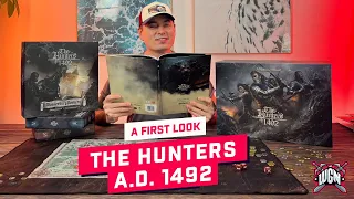 Hunters A.D. 1492 a first look at this epic adventure board game set in medieval postapo Europe