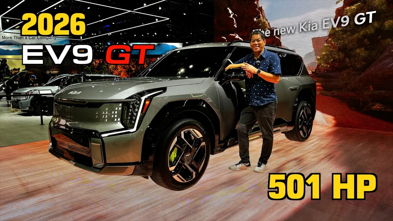 FIRST LOOK /  2026 Kia EV9 GT - A 3 Row Family Rocket