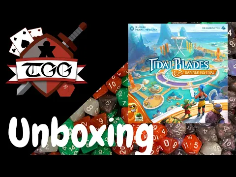 Tidal Blades Banner Festival Board Game Unboxing