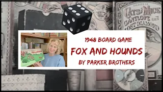 1948 Fox and Hounds Vintage Board Game by Parker Brothers #vintage #boardgames