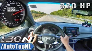 Hyundai i30 N 320HP RaceChip AUTOBAHN POV 252km/h TOP SPEED by AutoTopNL