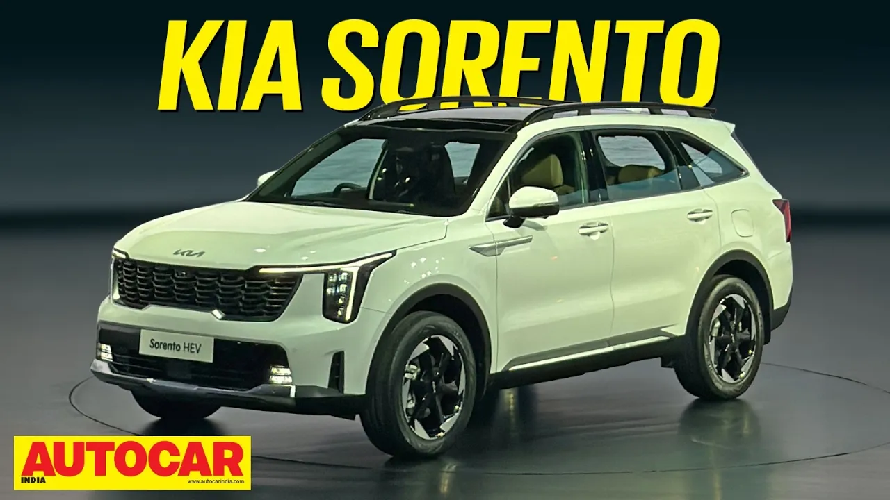 Kia Sorento - Premium SUV with diesel and hybrid engines | First Look | Autocar India