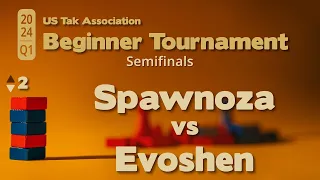 Spawnoza vs Evoshen: 2024 Q1 Beginner Tak Tournament Semifinals - Live Commentary - Game 2