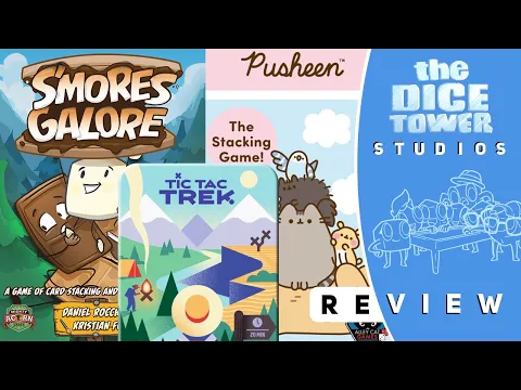 Three Kids Game Reviews Pusheen Stacking Game, Tic Tac Trek, S'mores Galore