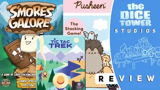 Three Kids Game Reviews Pusheen Stacking Game, Tic Tac Trek, S'mores Galore
