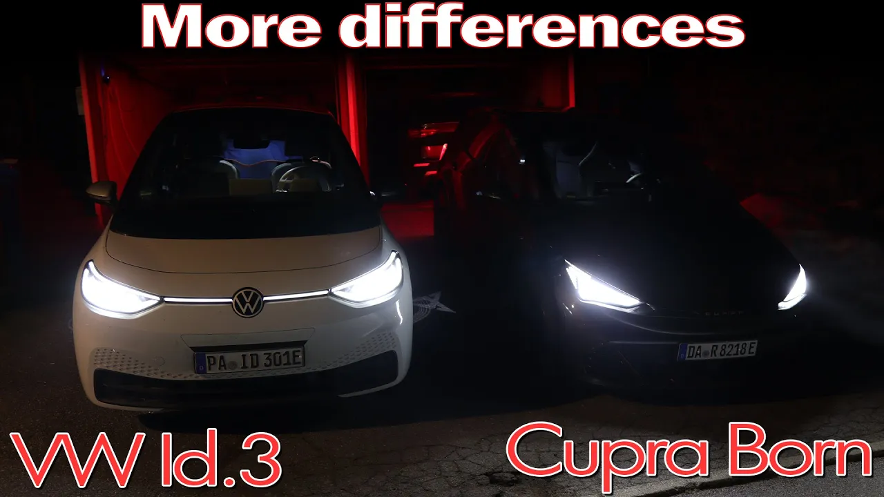 Cupra Born and VW Id.3 - Less features, more differences