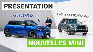 Nouvelles Mini Cooper et Countryman électriques : plus que jamais néo-rétros !