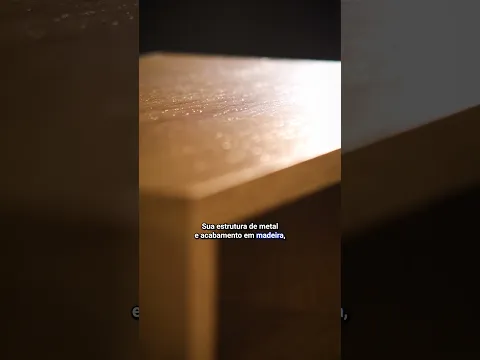 Mesa de Cabeceira Industrial 63x50cm MDP Mel Bemfixa