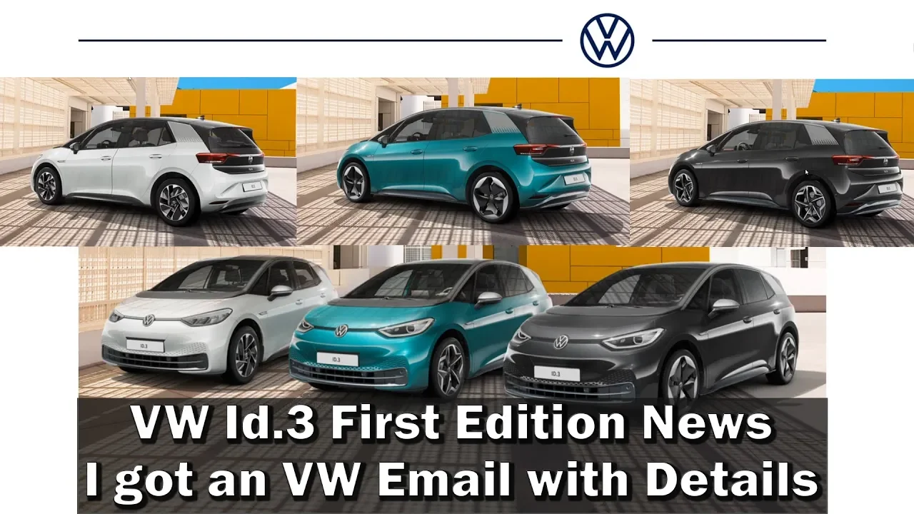 VW Id.3 News - I got a VW email with new details
