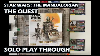 Star Wars The Mandalorian The Quest Board Game Solo Play Through