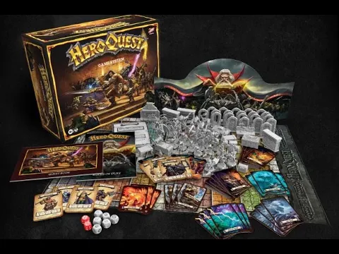 Hero Quest by Hasbro Full Play Through Using the Companion App, The Trial Quest.