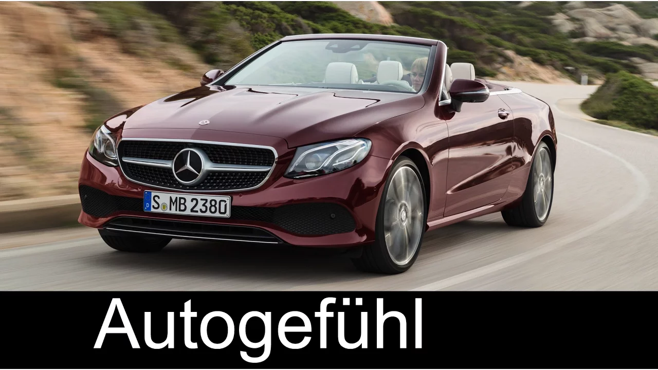 Mercedes E-Class Cabrio / Convertible Preview new neu 2017/2018 - Autogefühl